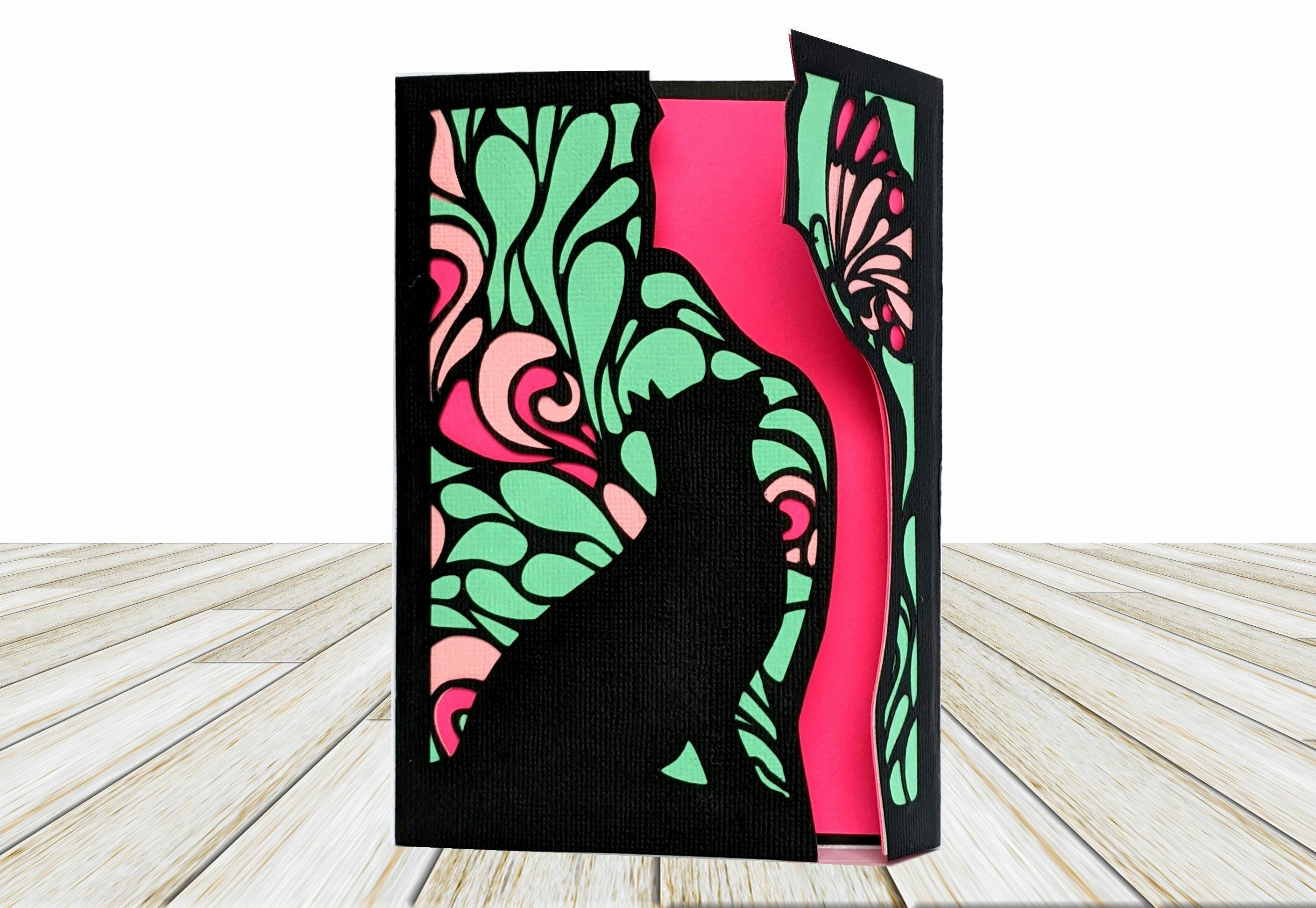 Butterfly and Cat Card Assembly