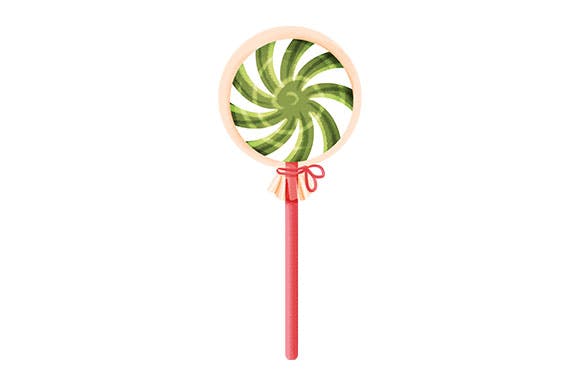 Green Lollipop Design