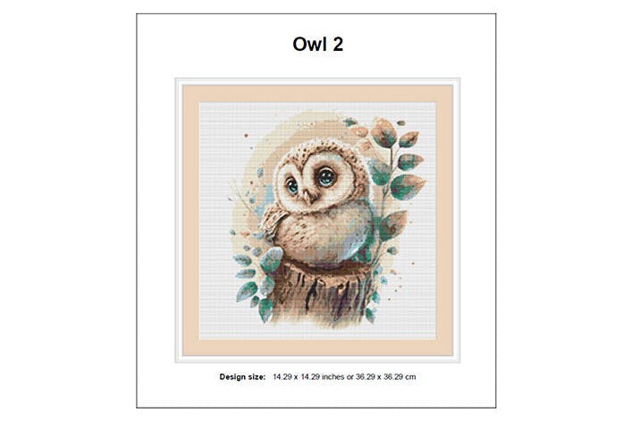 Owl Cross Stitch PDF Pattern