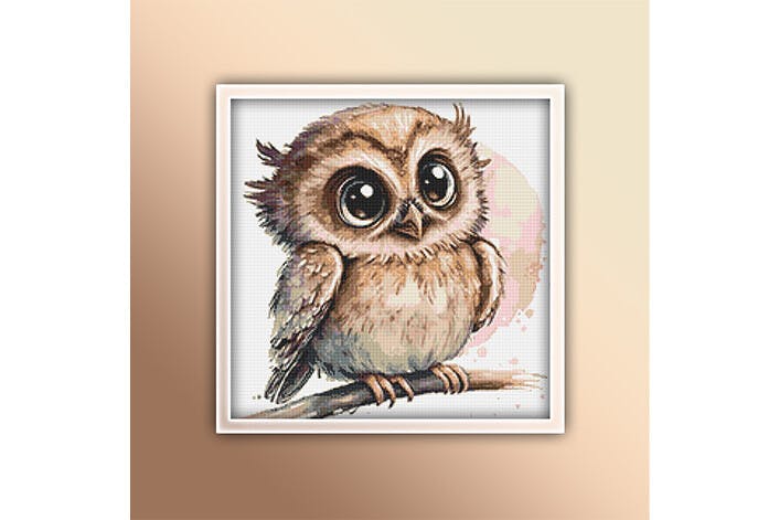 Cross Stitching Owl Image