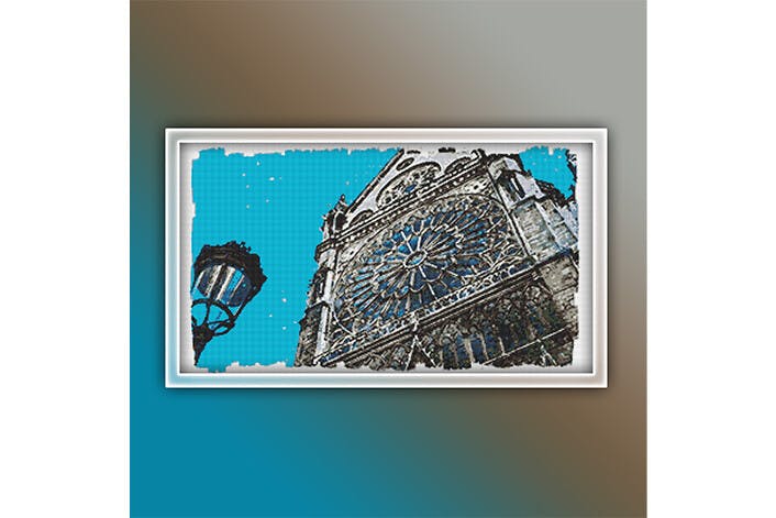 Notre Dame Cathedral Cross Stitch