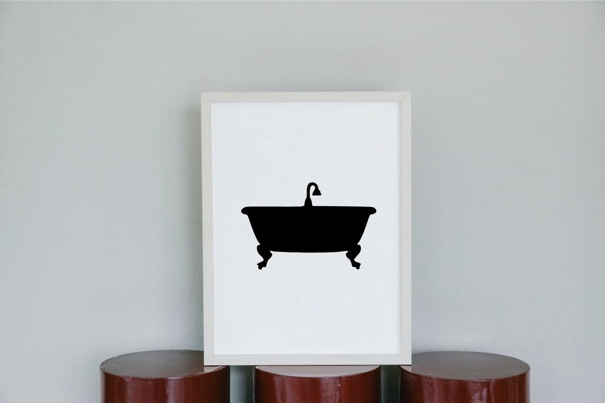 Creative Crafts Using Bathtub Silhouettes