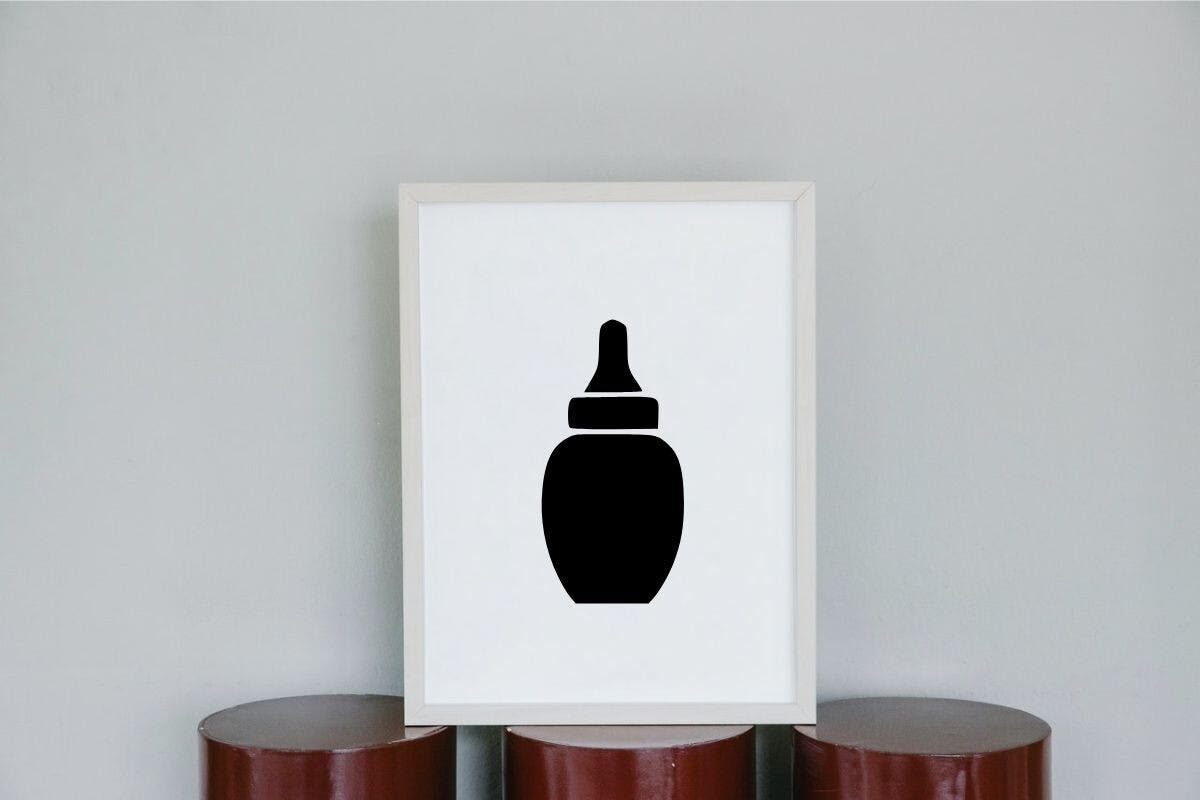 Baby Bottle Silhouette Example 2