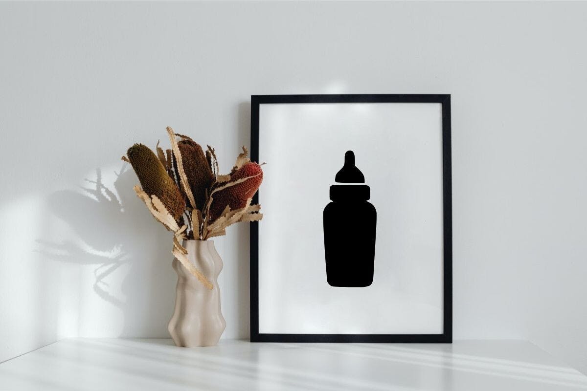 Baby Bottle Silhouette Example 3