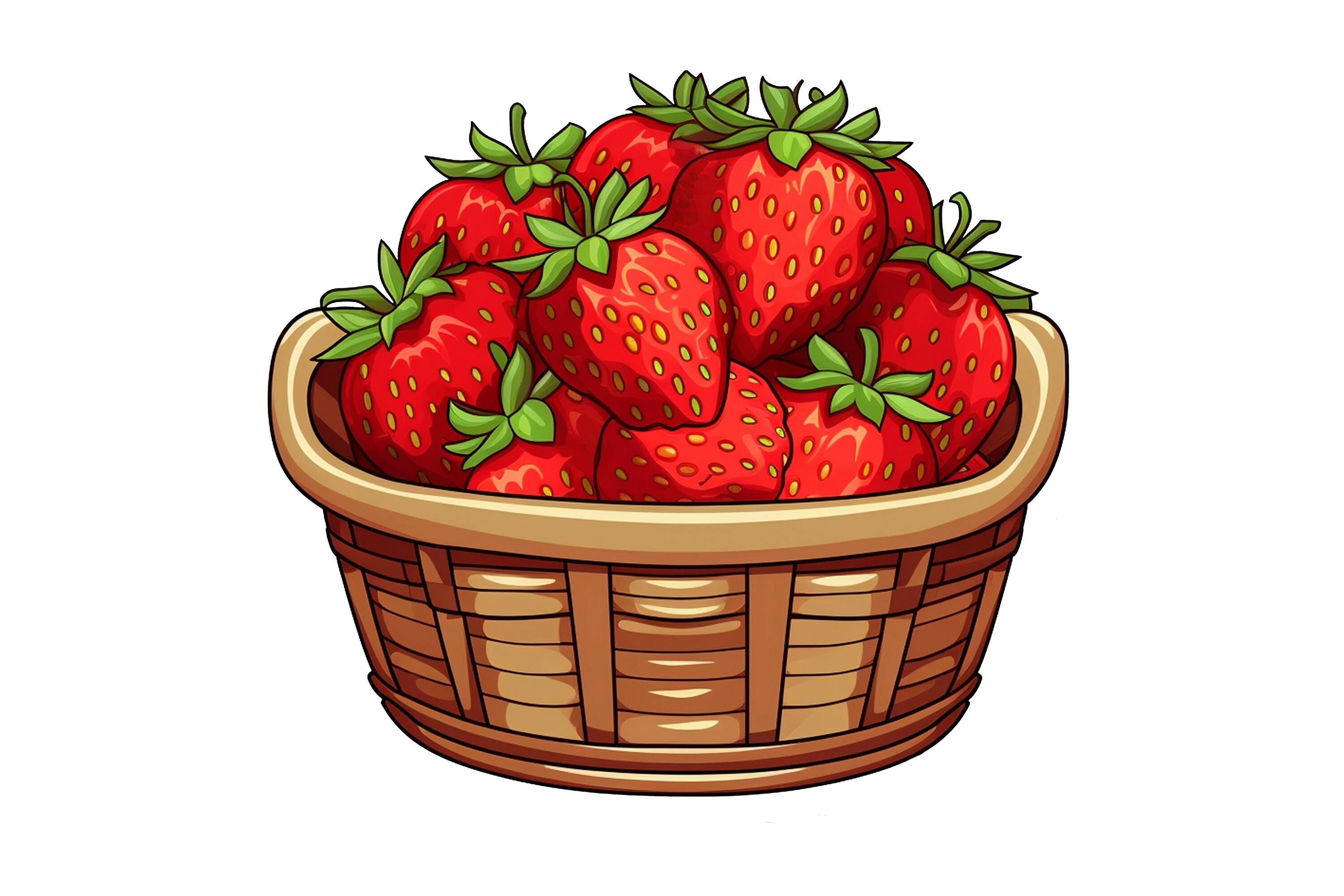 Strawberry Basket Clipart