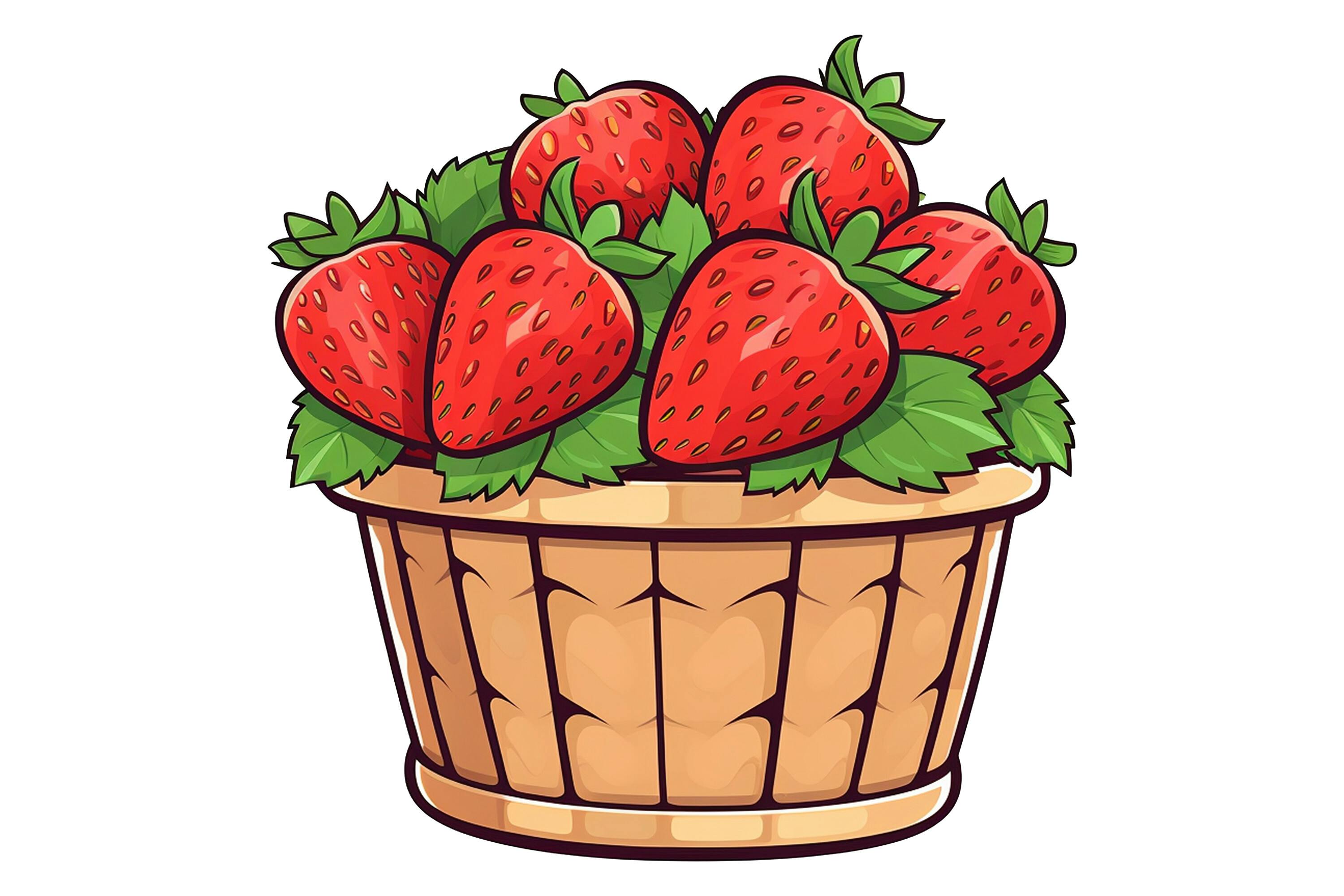 Strawberry Basket Clipart