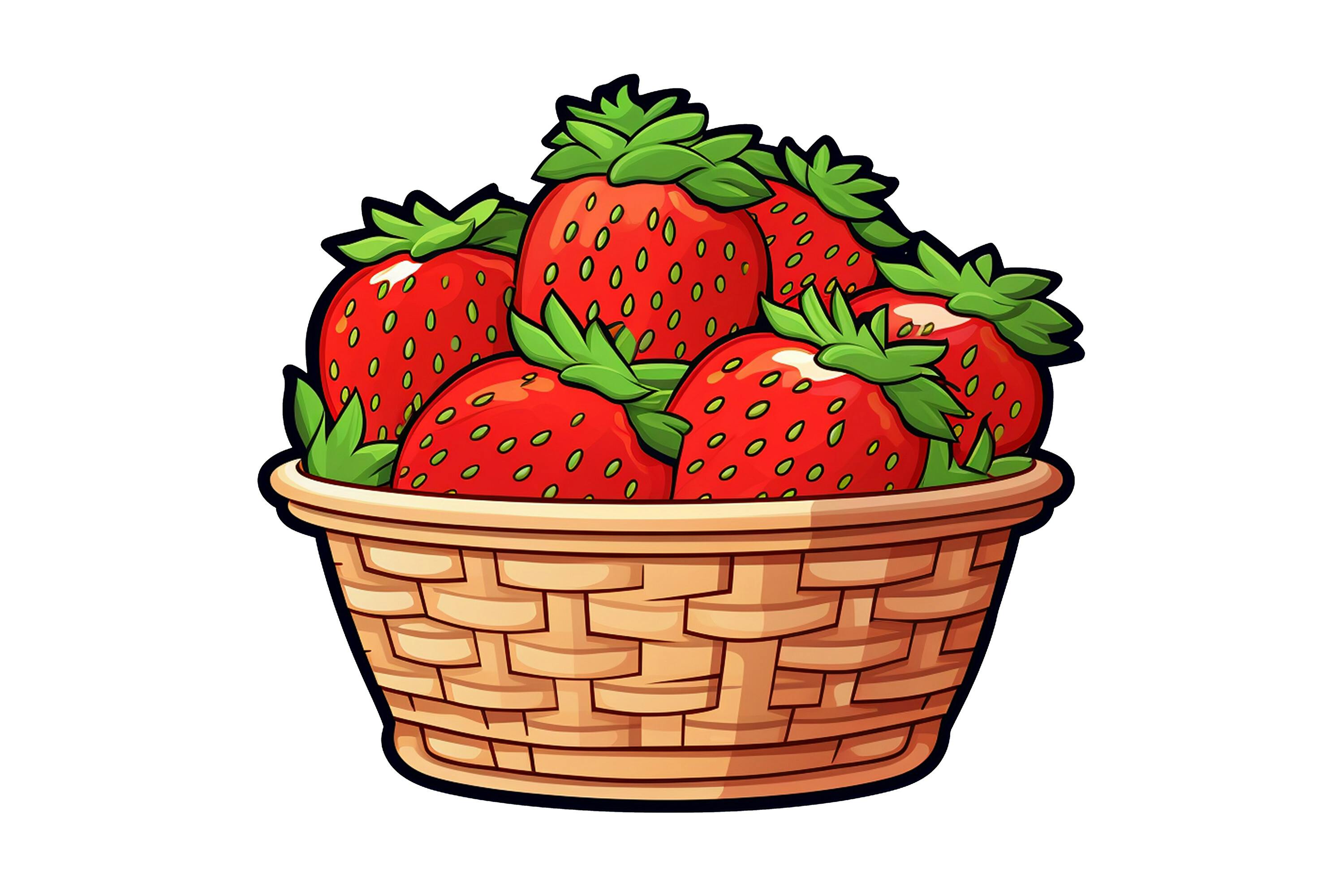 Strawberry Basket Clipart