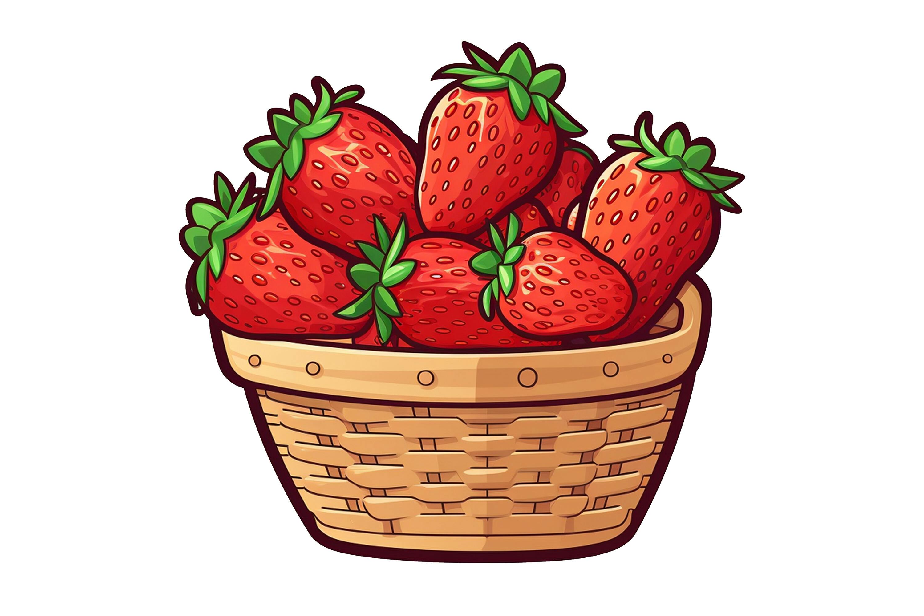 Strawberry Basket Clipart