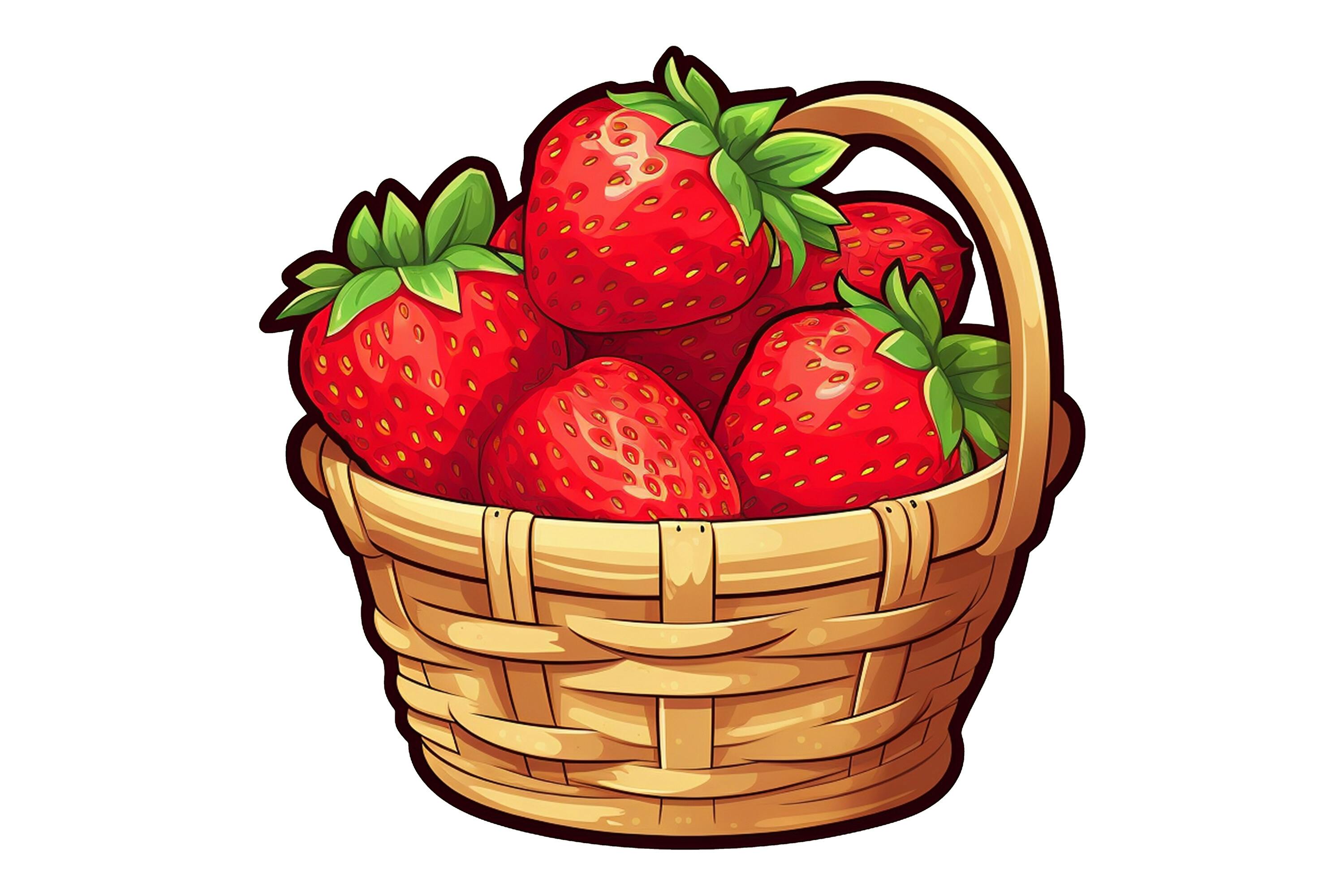 Strawberry Basket Clipart