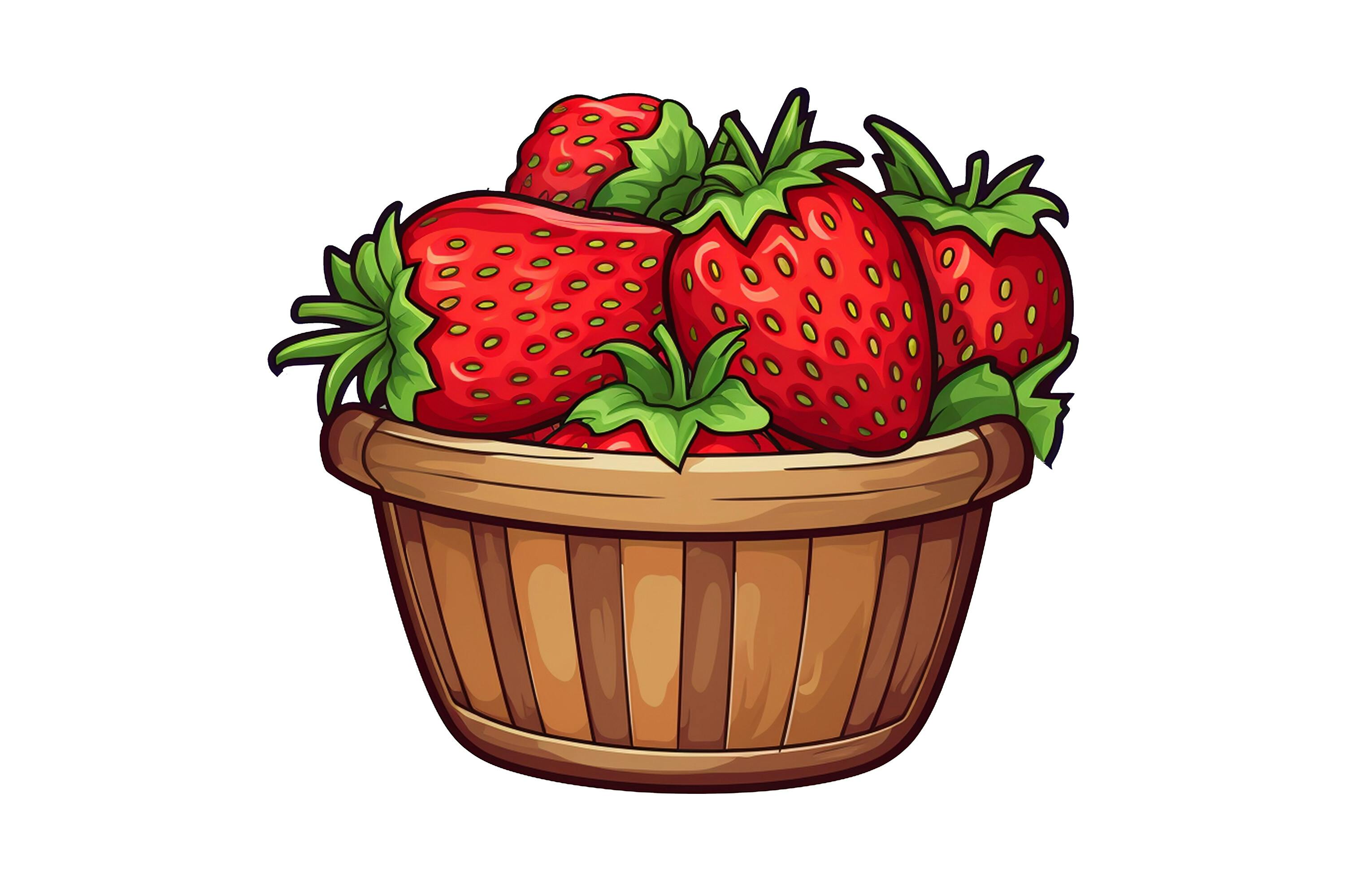 Strawberry Basket Clipart