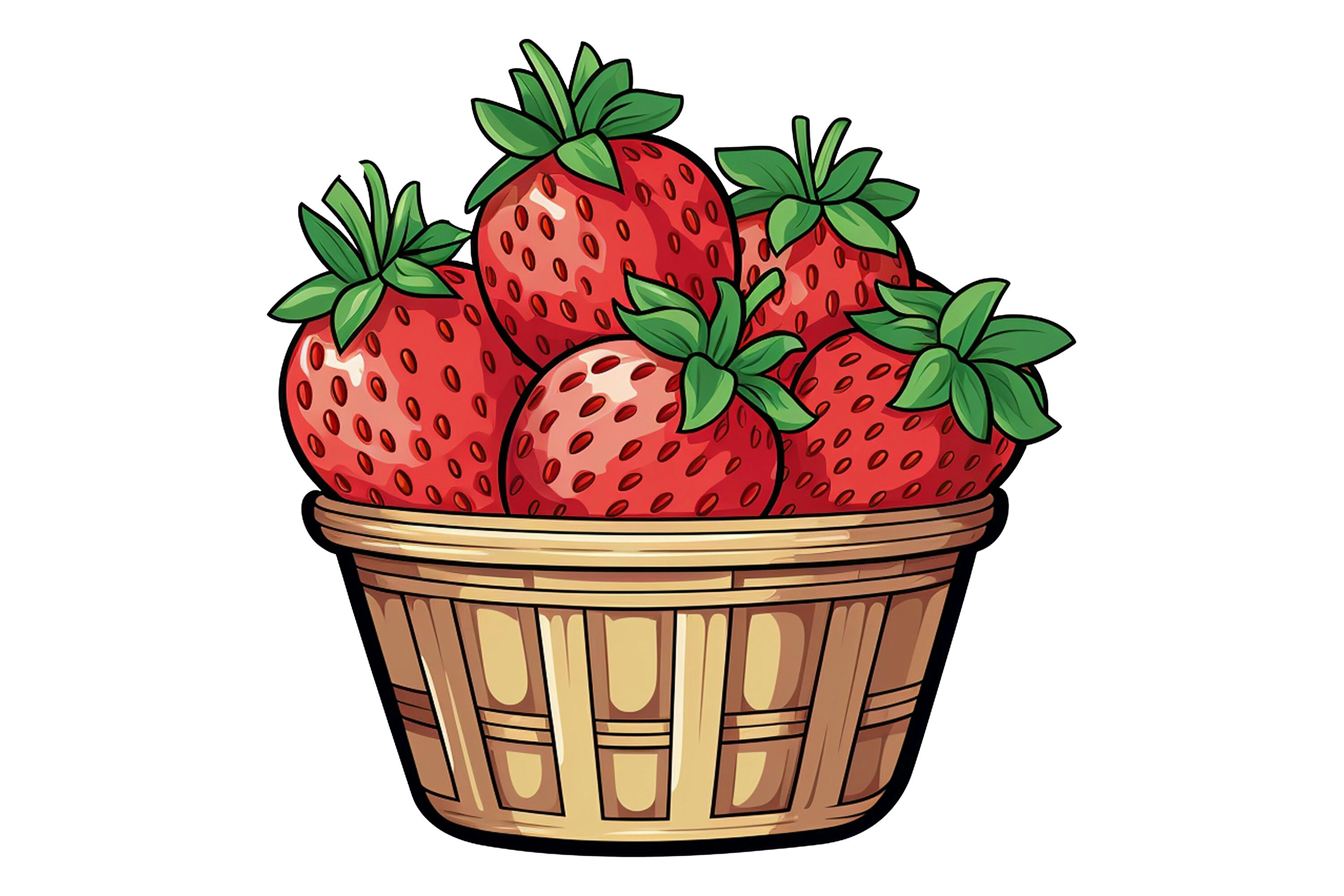 Strawberry Basket Clipart