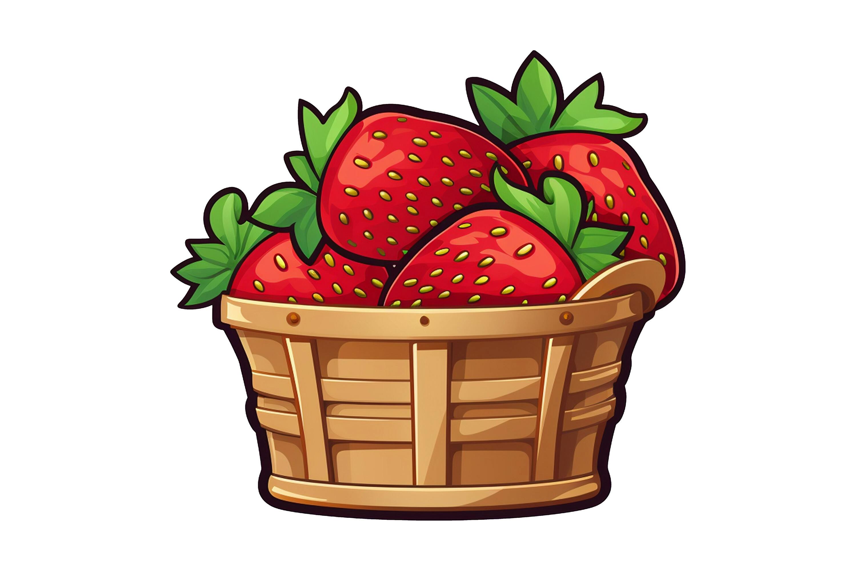 Strawberry Basket Clipart