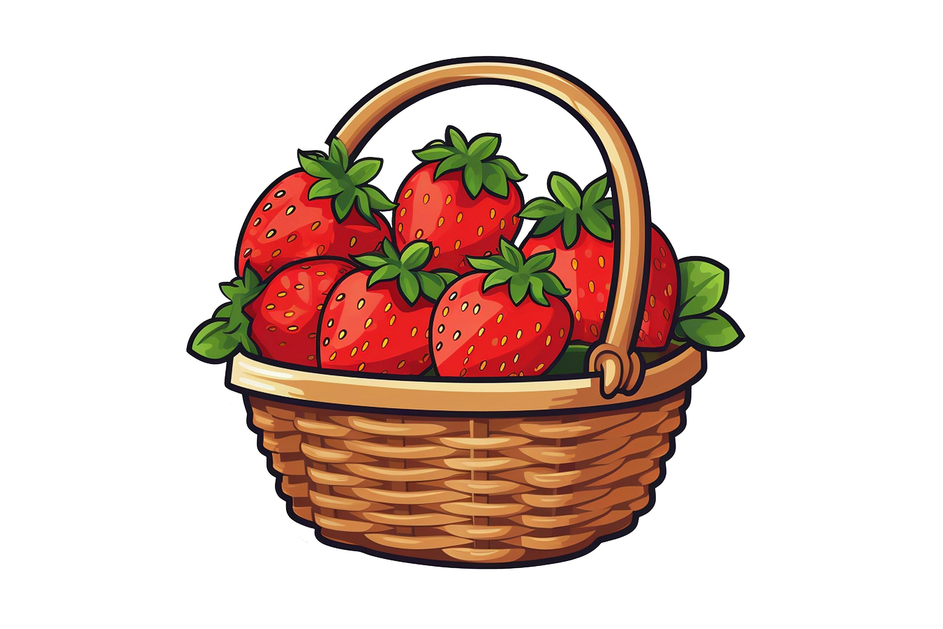 Strawberry Basket Clipart