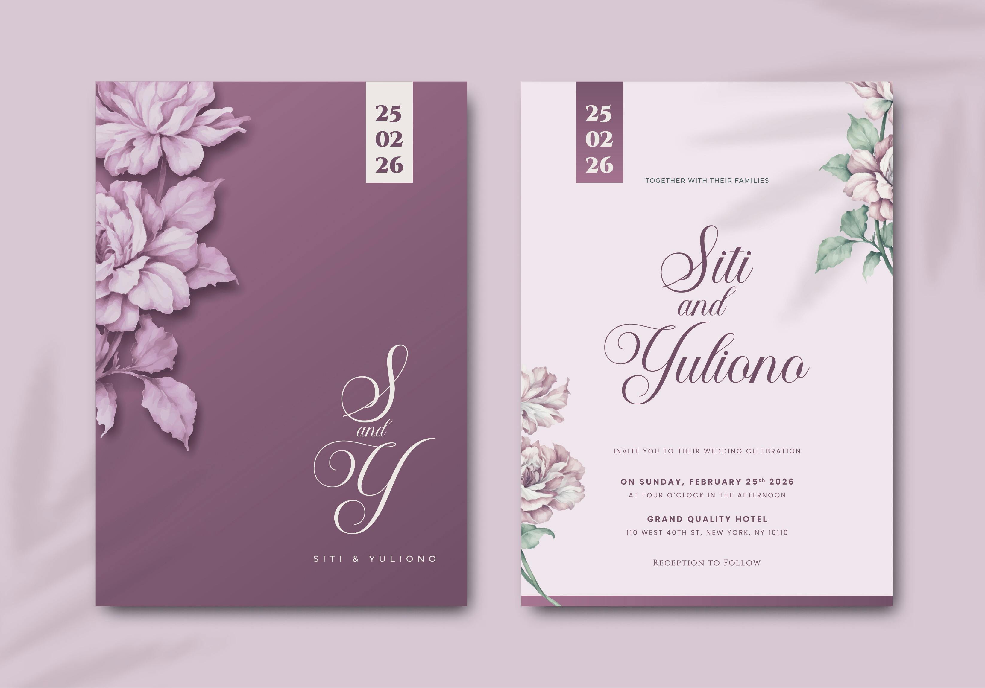 Wedding Invitation Example