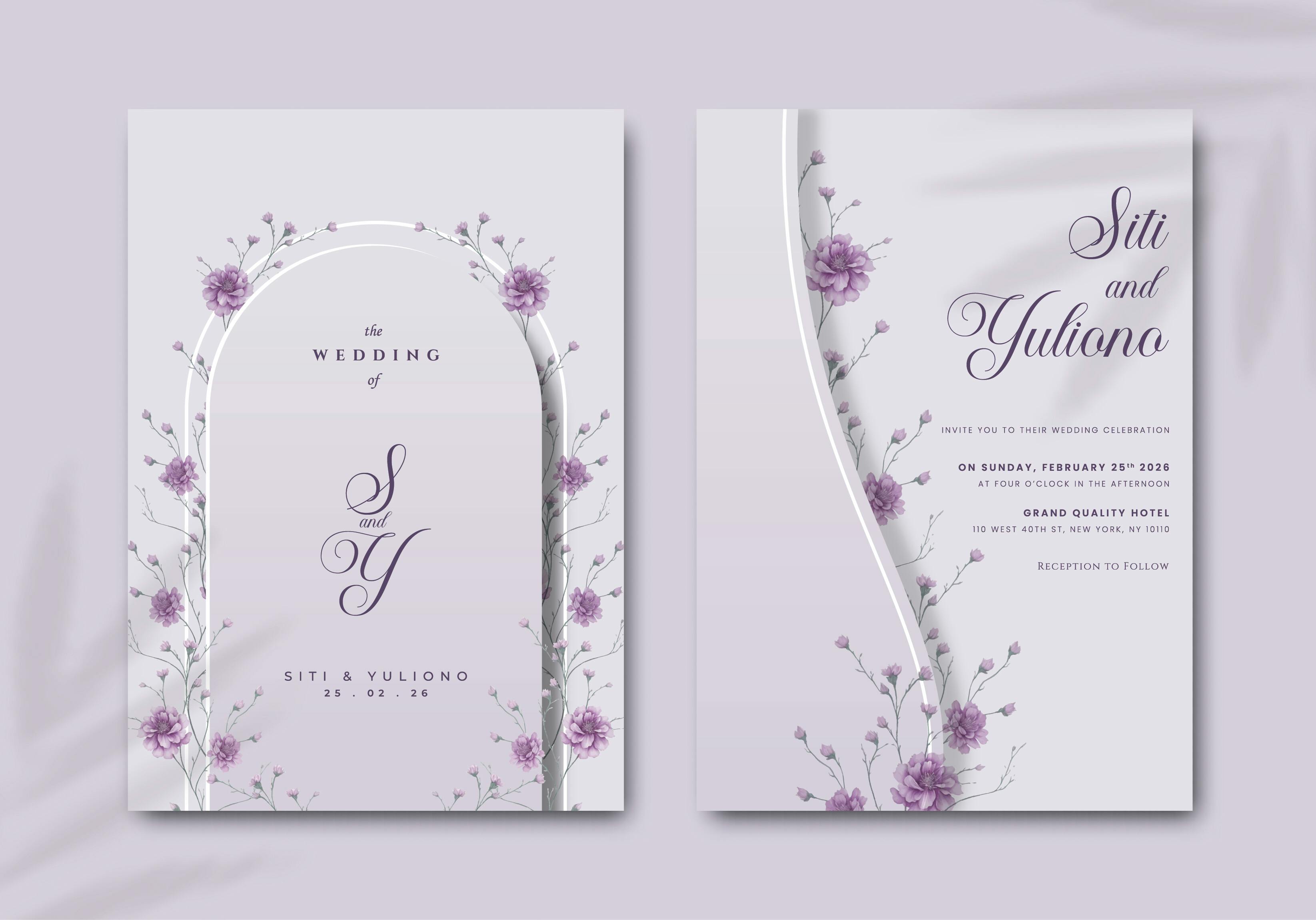 Floral Wedding Invitation