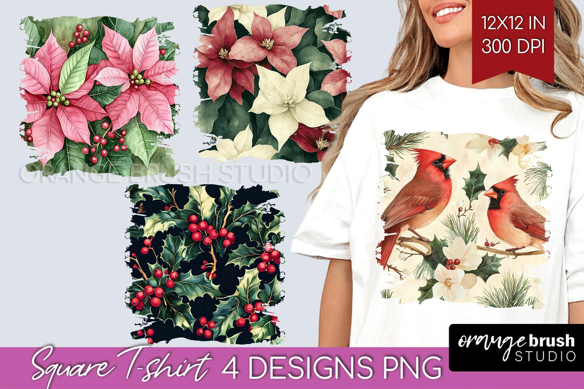 Poinsettia T-Shirt Design