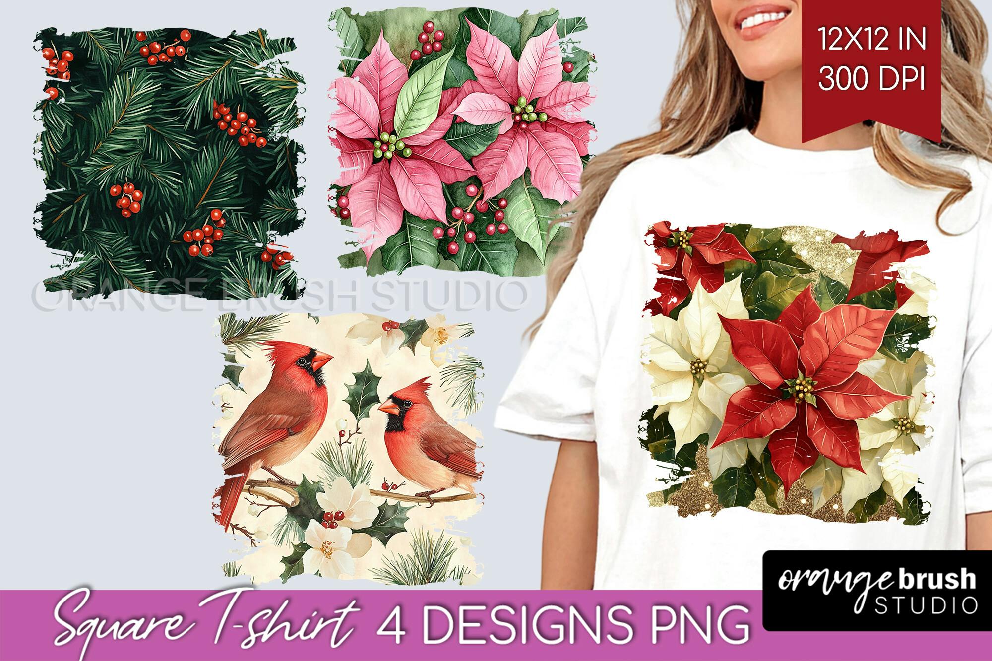 Poinsettia Square T-Shirt