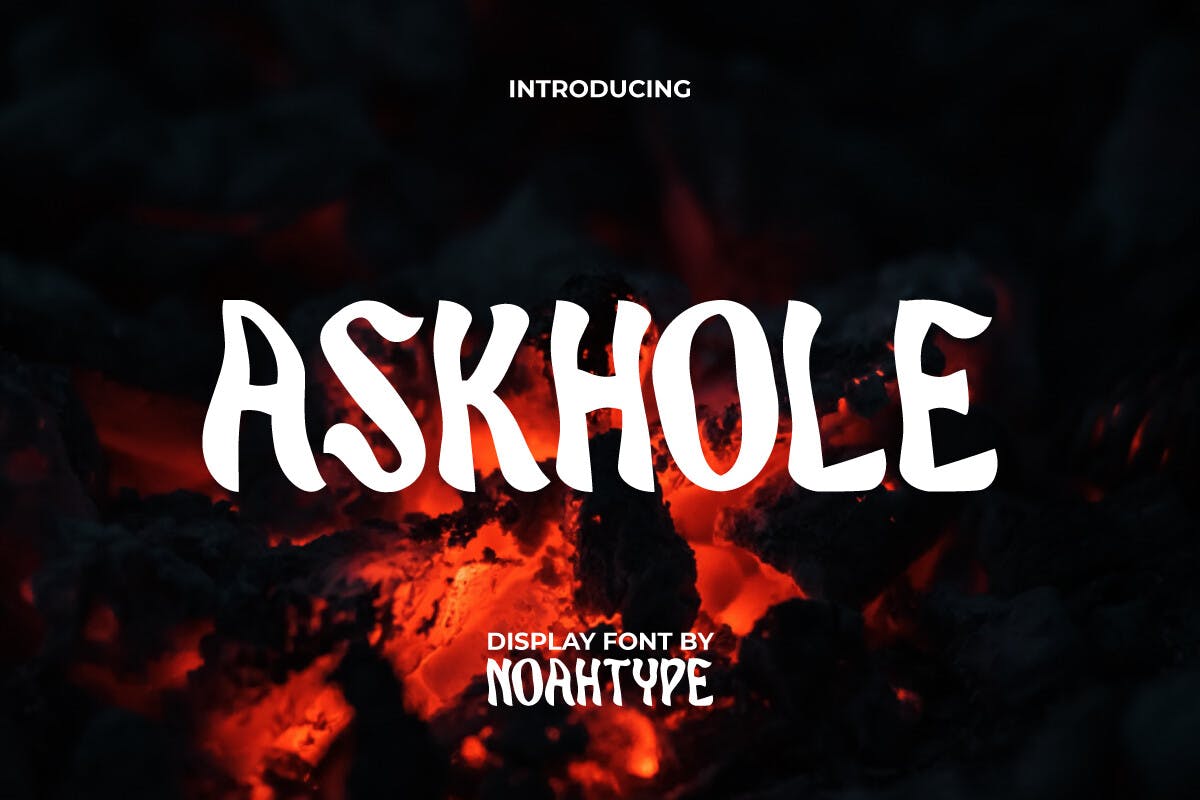 Askhole Font Example