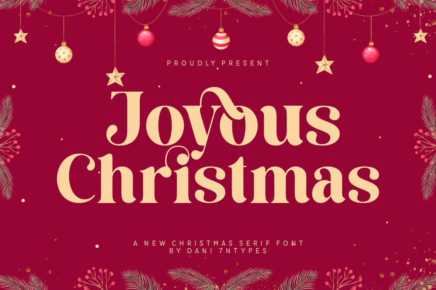 Joyous Christmas Font