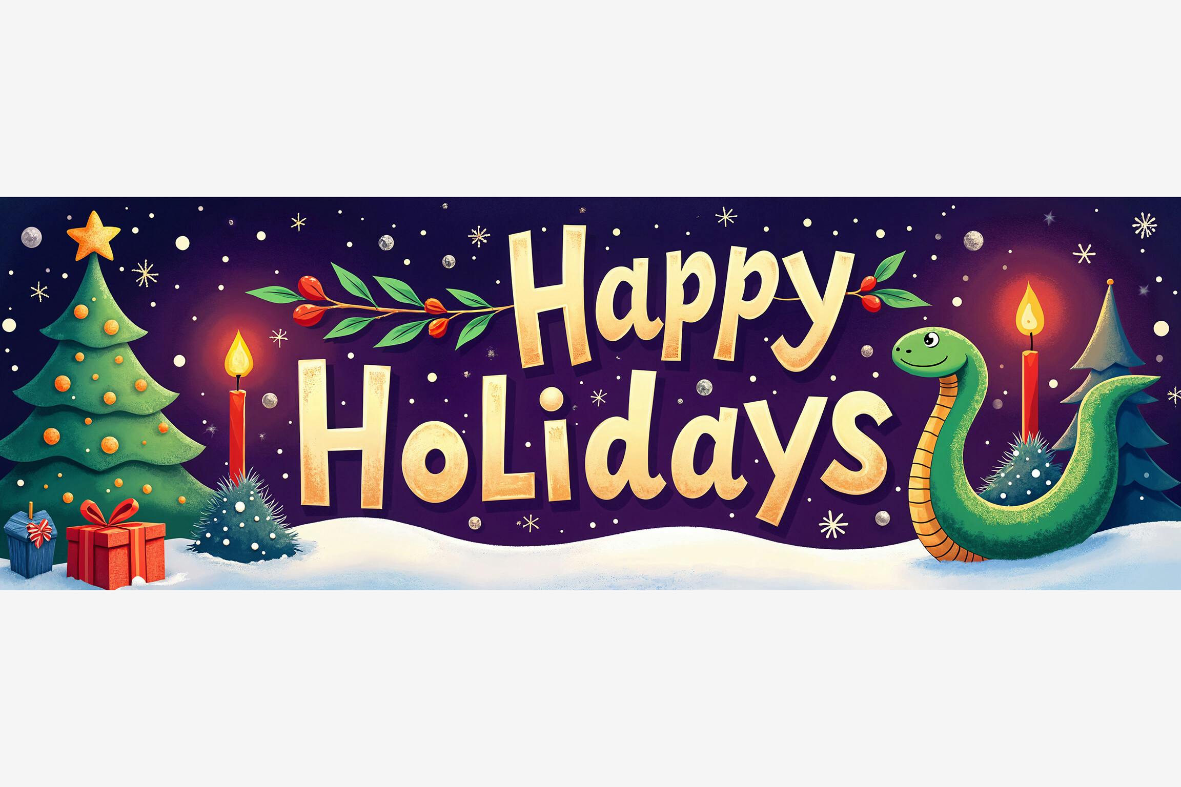 Festive Holiday Greeting Card