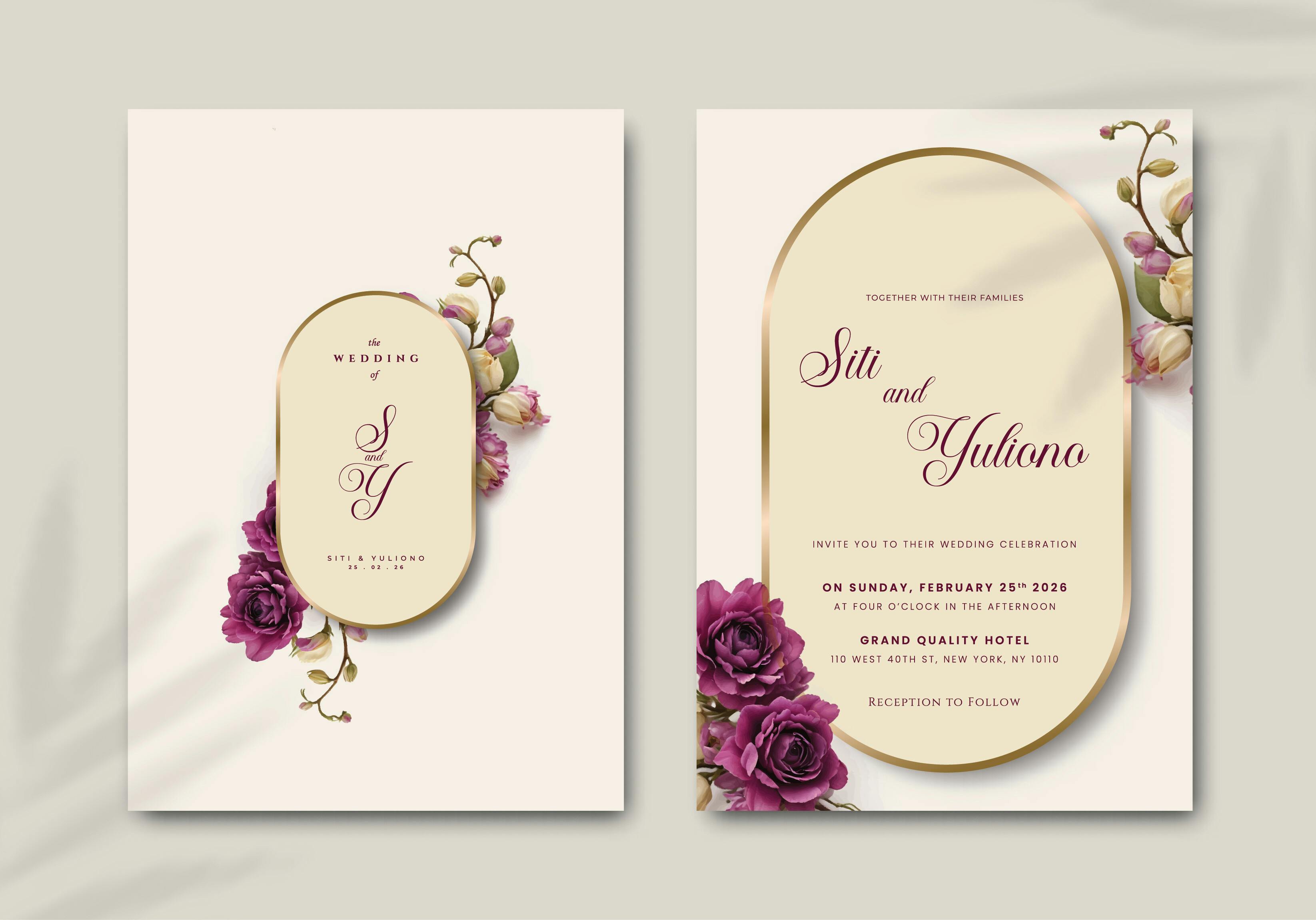 Elegant Wedding Invitation