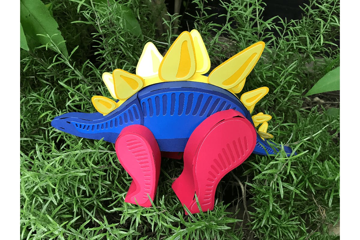 Colorful Dinosaur Display