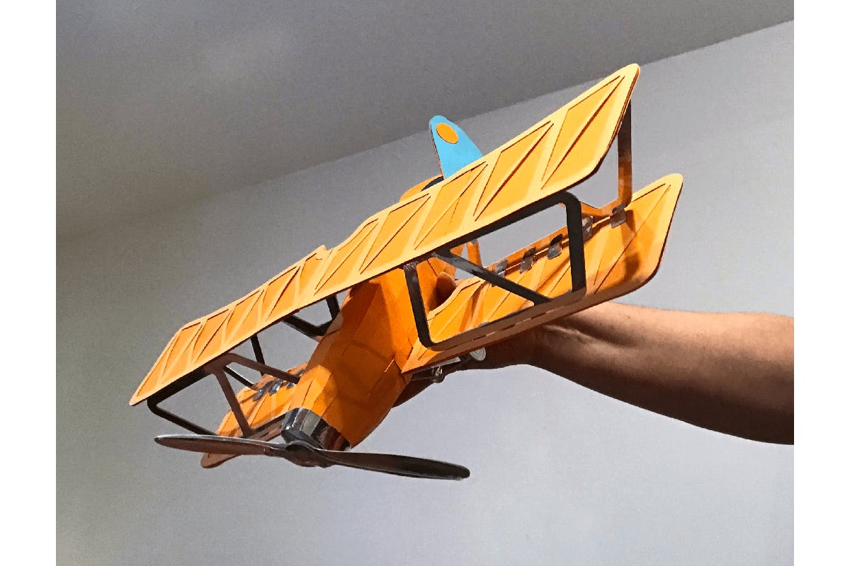 Finished Biplane Model