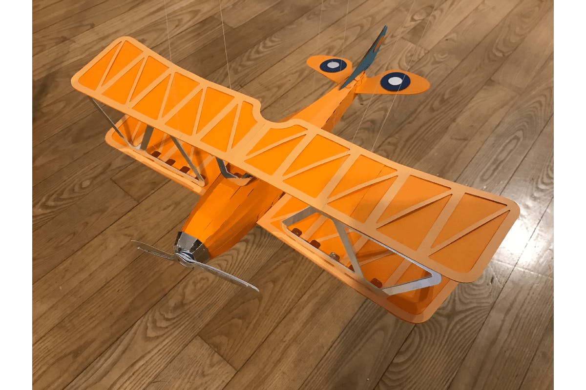 Biplane Model Display