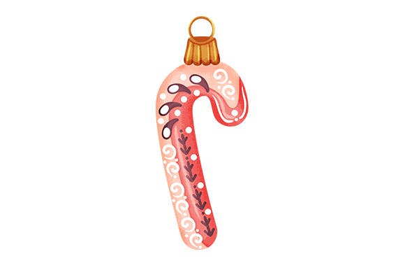 Pink Candy Cane Tree Decoration