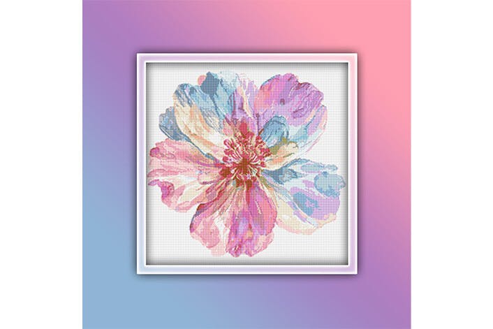 Nepta Flower Cross Stitch Pattern