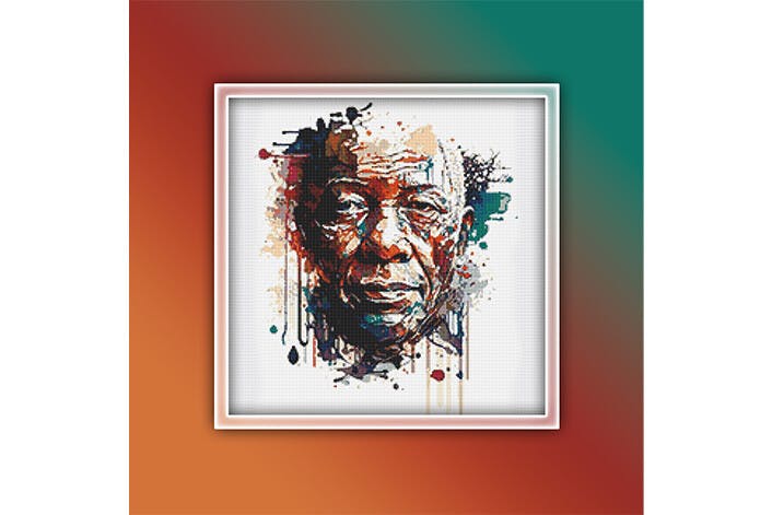 Nelson Mandela Cross Stitch