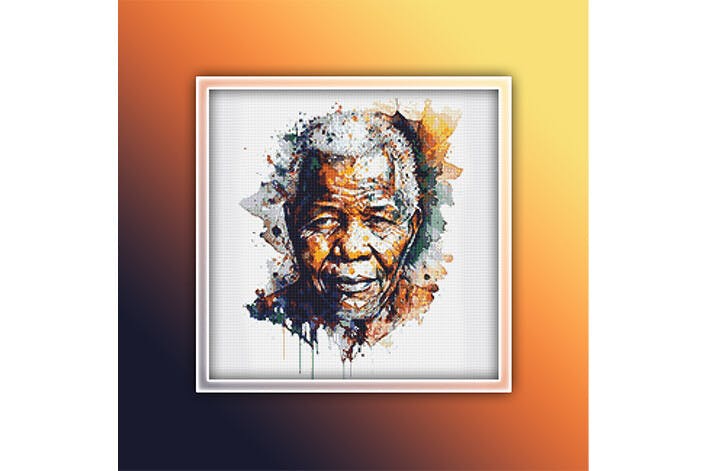 Nelson Mandela Cross Stitch Pattern