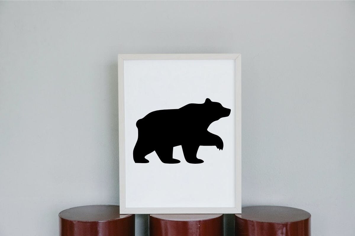 Bear Silhouette Example 2