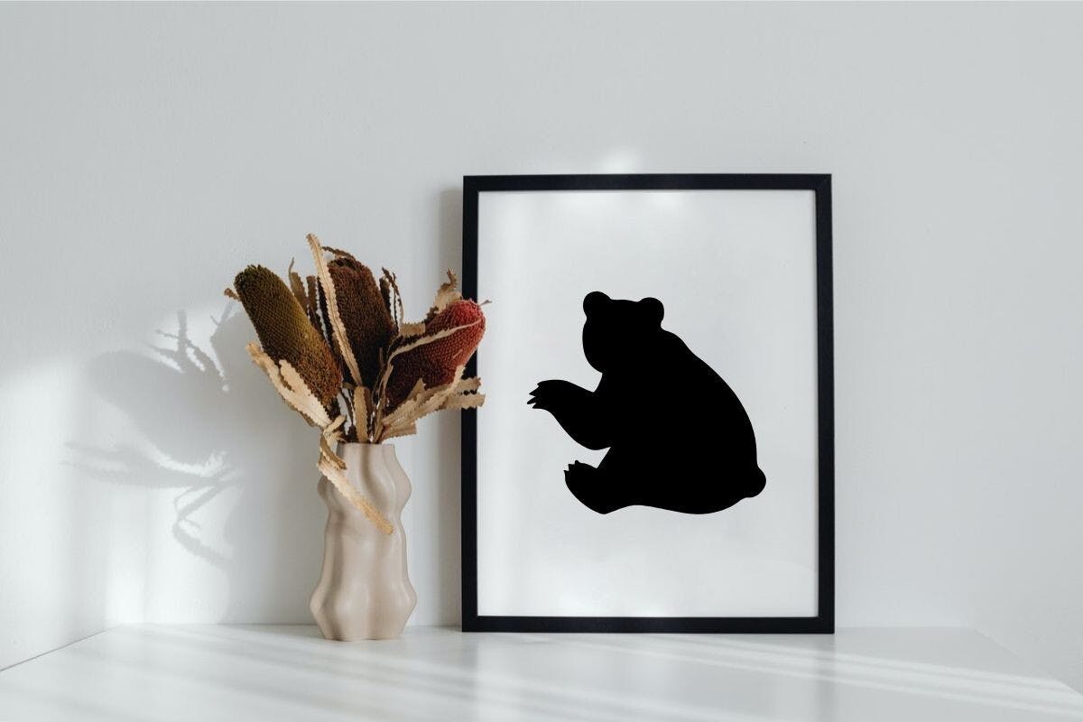 Bear Silhouette Example 3