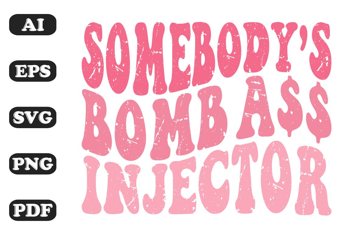 Somebody's Bomb Injector Wavy SVG