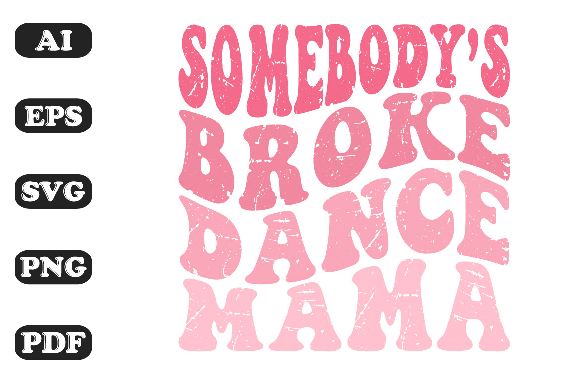 Dance Mama Wavy SVG T-Shirt Designs for Creative Expression