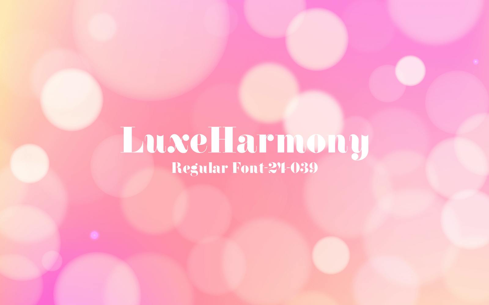 Luxe Harmony Font