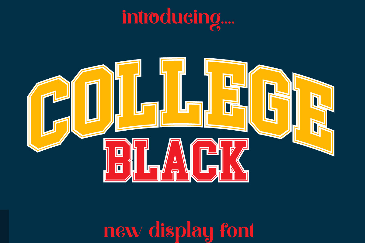 Elevate Your Design with College Black Font