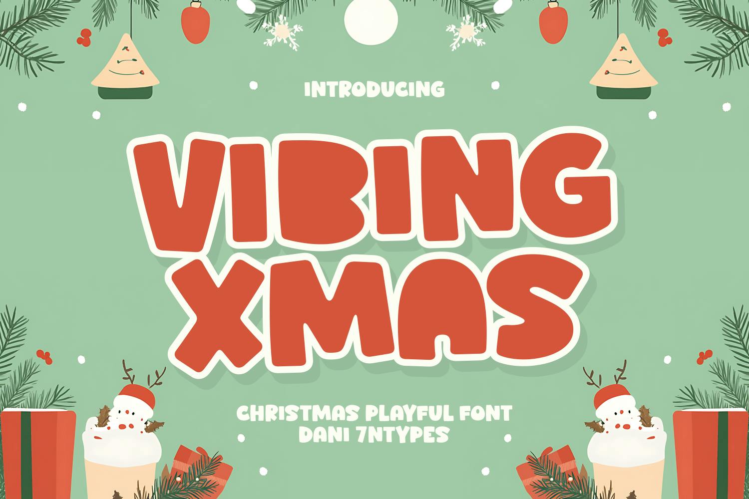 Vibing Xmas Font Example 1