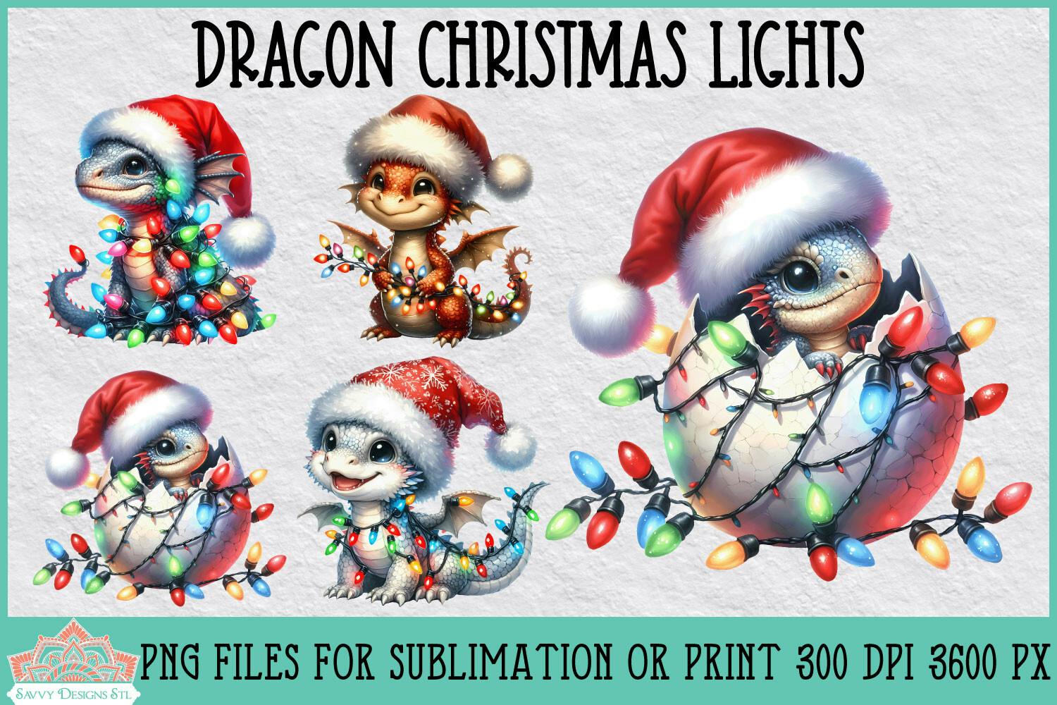 Dragon Christmas Lights - Example 1