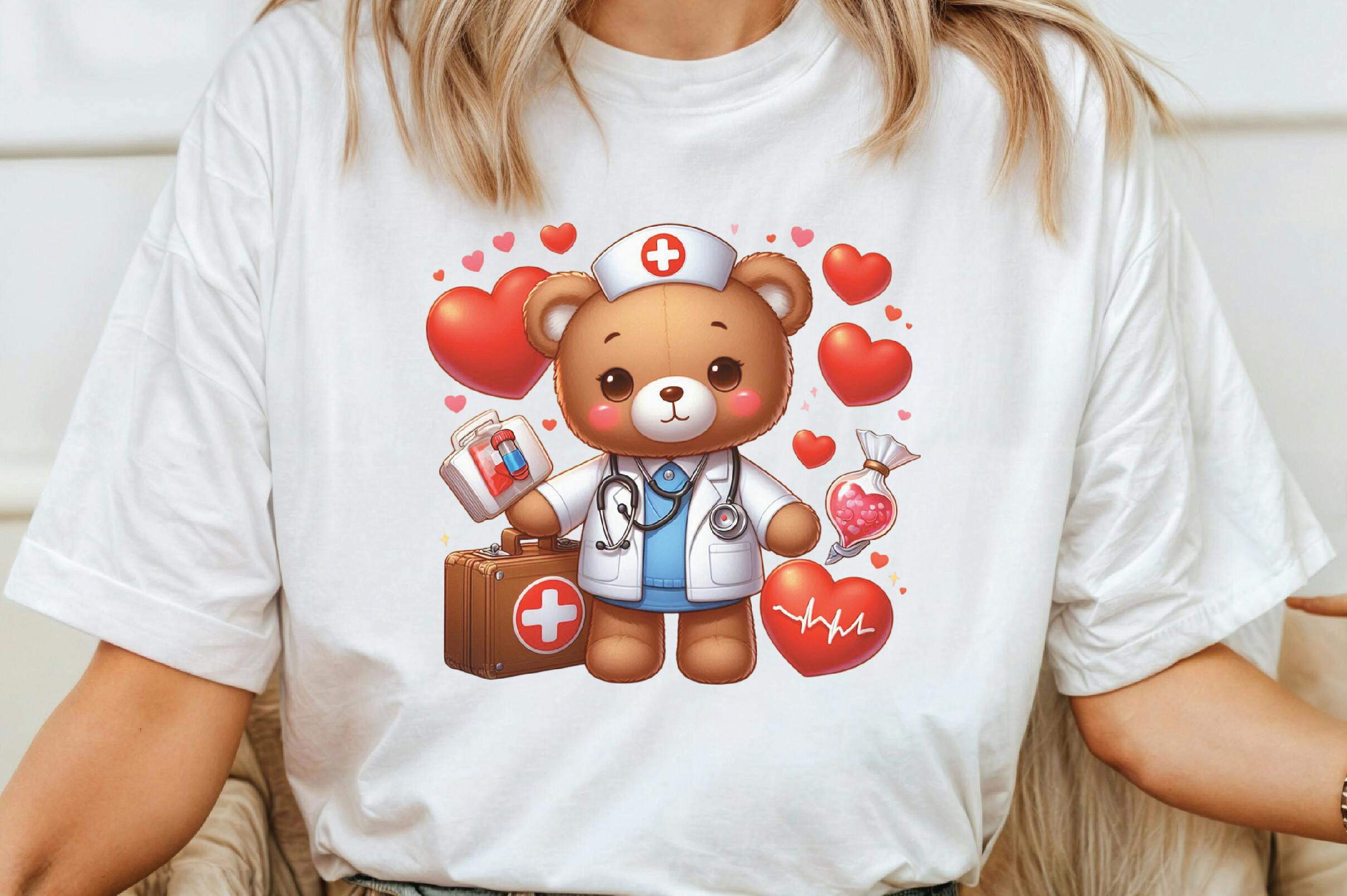 Bear Nurse Clipart Example 4