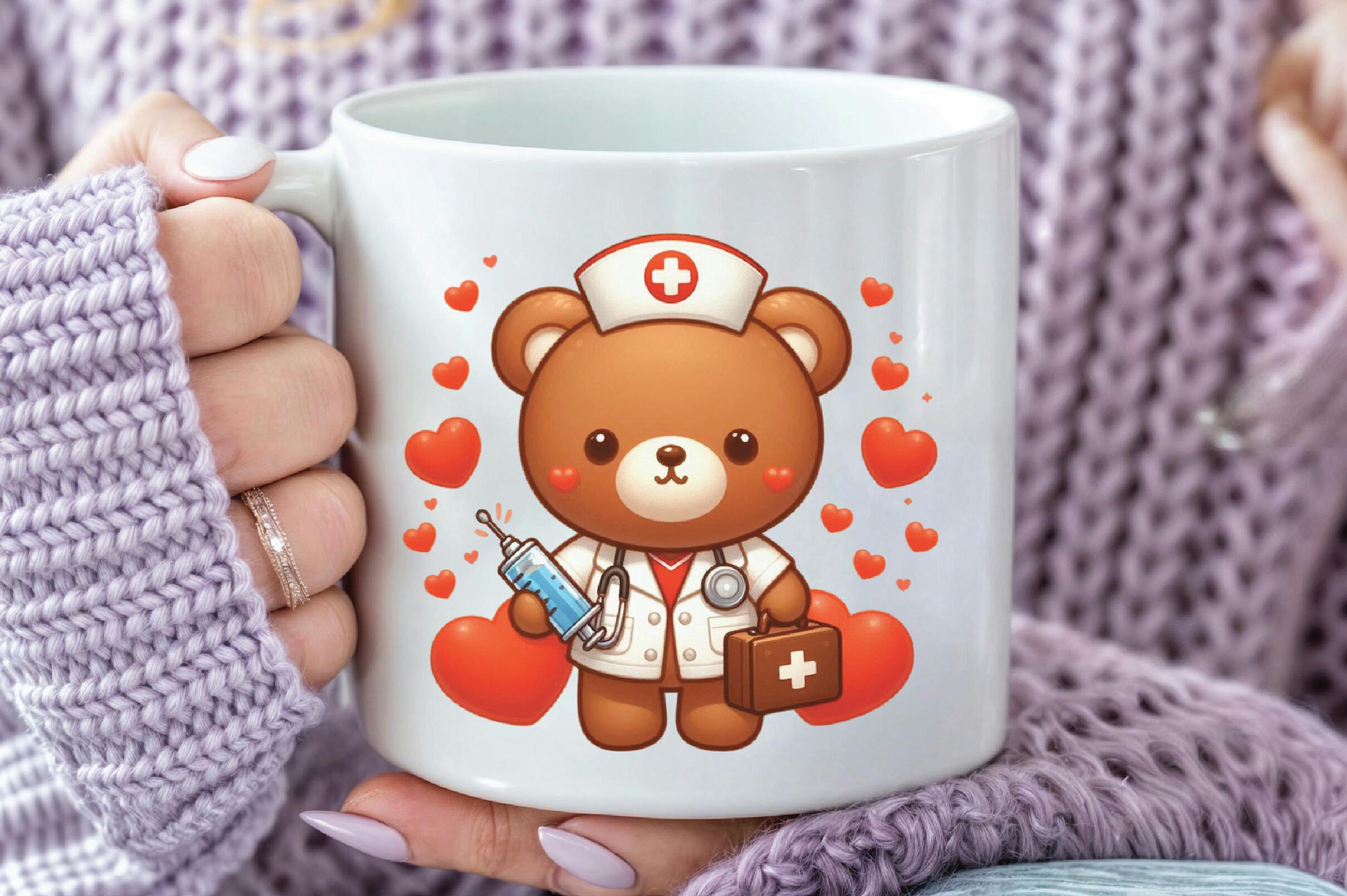 Bear Nurse Clipart Example 5