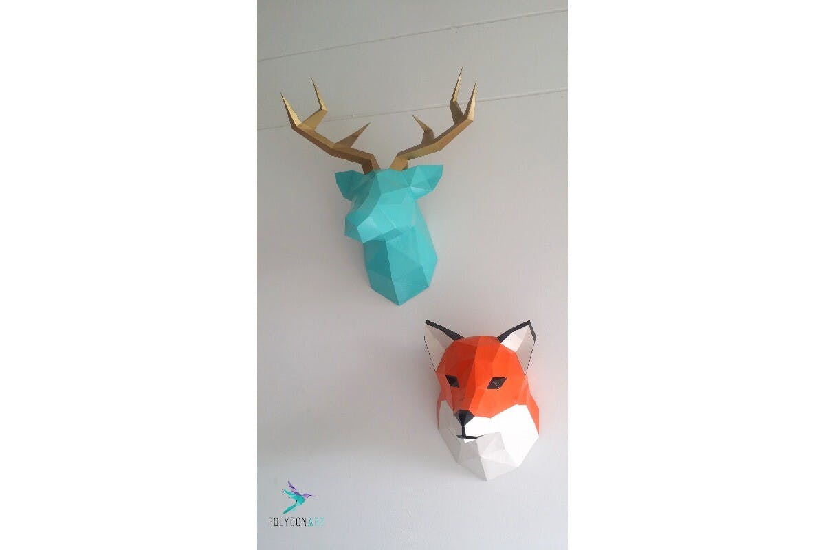 3D Papercraft Fox Head