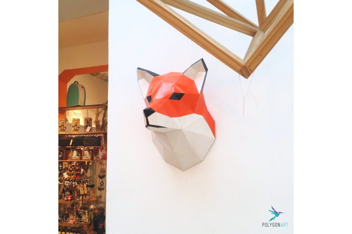 Assembled Fox Head