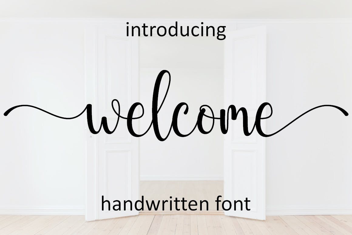 Welcome Font Example