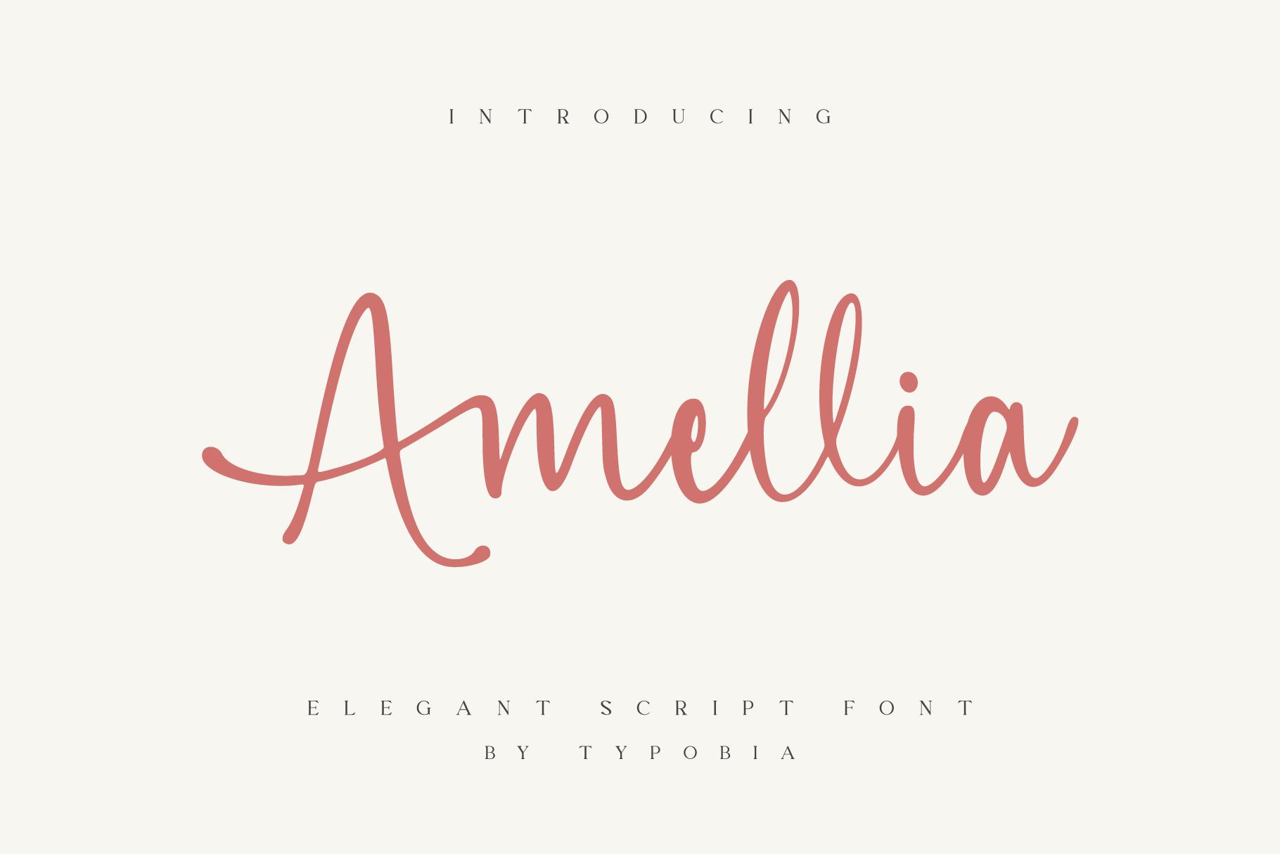 Amellia Font Example 1