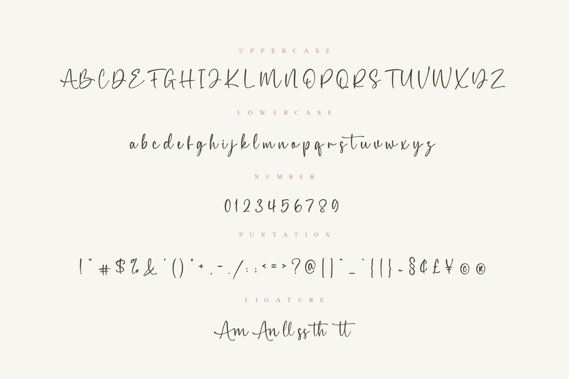 Amellia Font Example 7