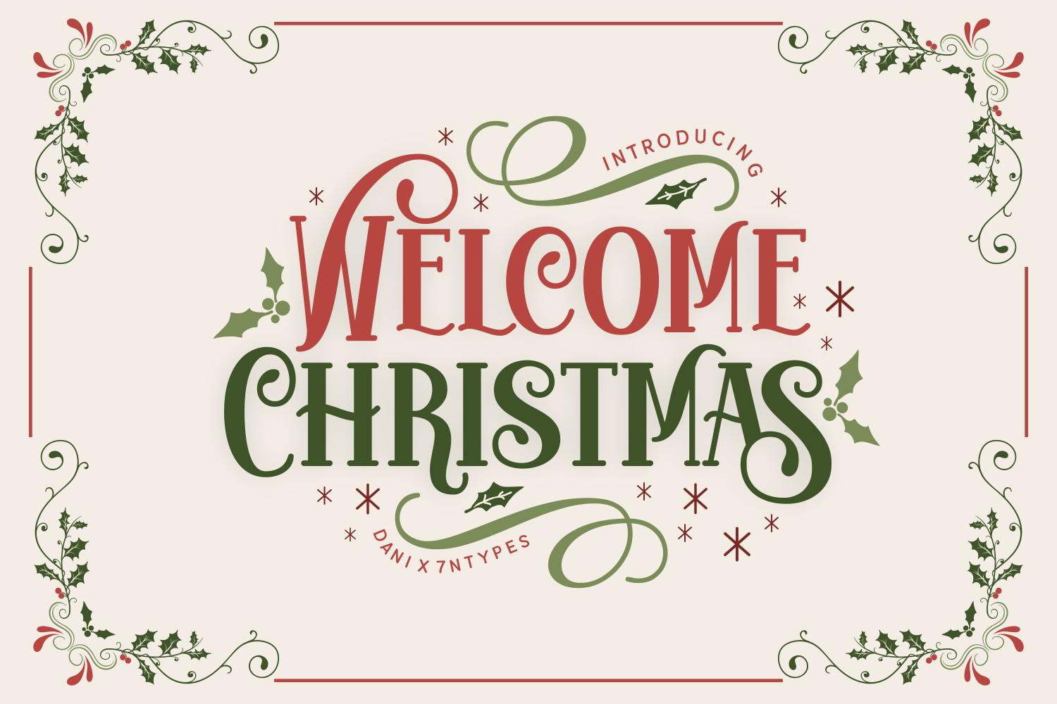 Welcome Christmas font inspiration