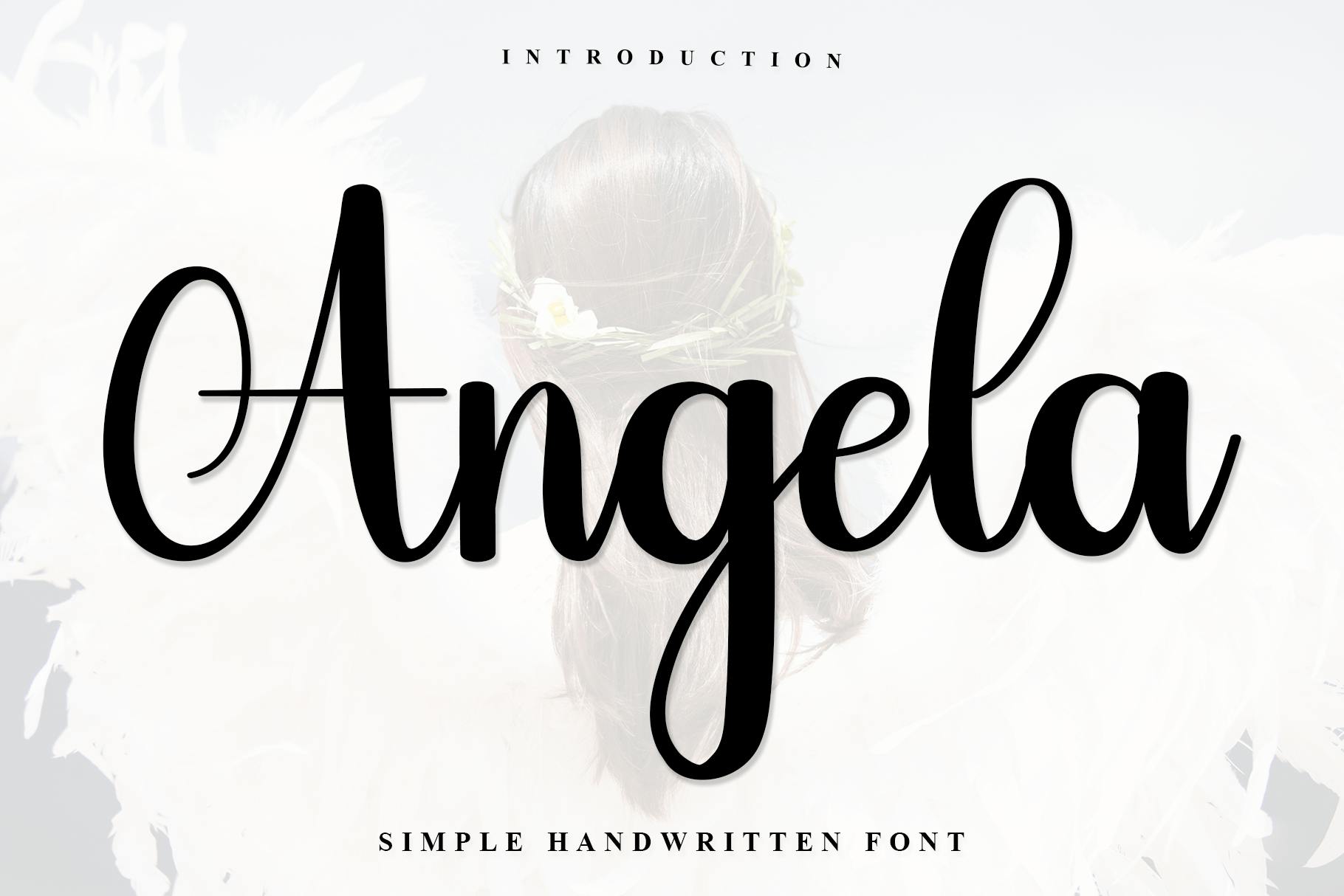 Angela Handwritten Font Example 1