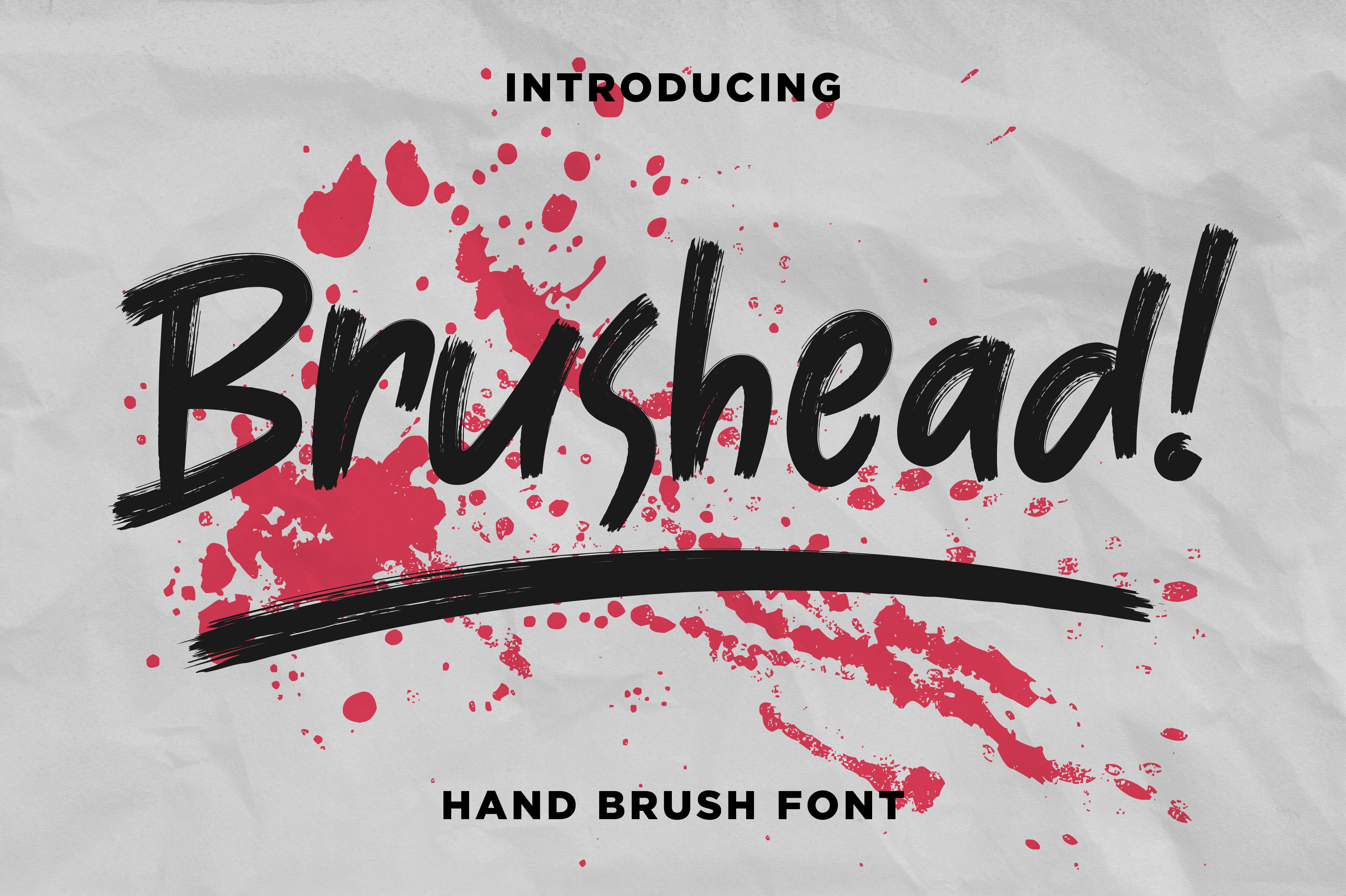 Brushead: Bold Hand-Drawn Brush Font for Design Impact